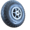 Durable wheelbarrow wheels with rubber tires