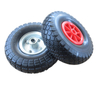 Durable wheelbarrow wheels with rubber tires