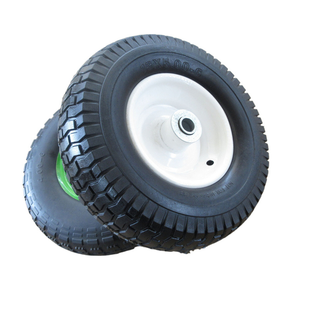 custom Durable wheelbarrow wheels with rubber tires(500-6)