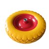 Colored 16 "PU wheels for wheelbarrows