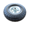 Durable wheelbarrow wheels with rubber tires