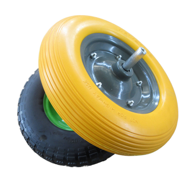 Solid rubber PU foam Cart Wheelbarrow wheels