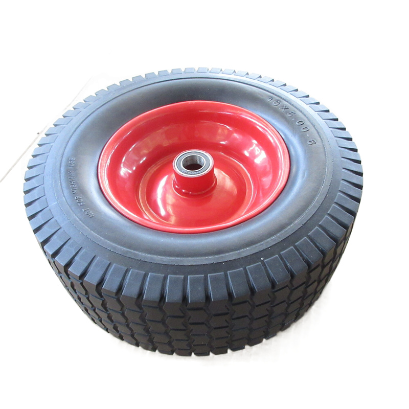 custom Durable wheelbarrow wheels with rubber tires(500-6)