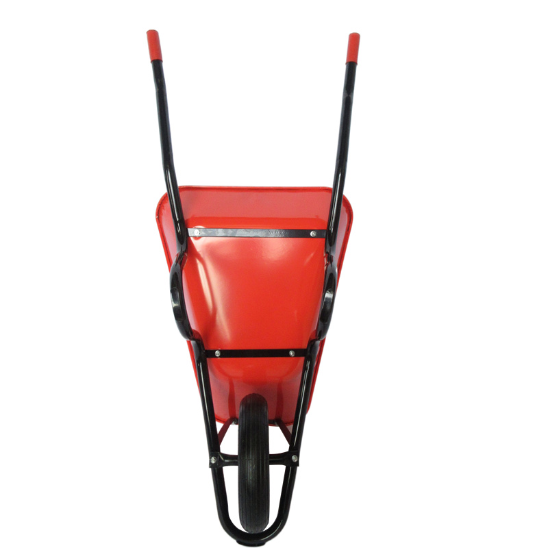 Ukuvala ithreyi lensimbi elimbozwe ngempushana kanye nohlaka olungagqwali ku-WB3800A wheelbarrow