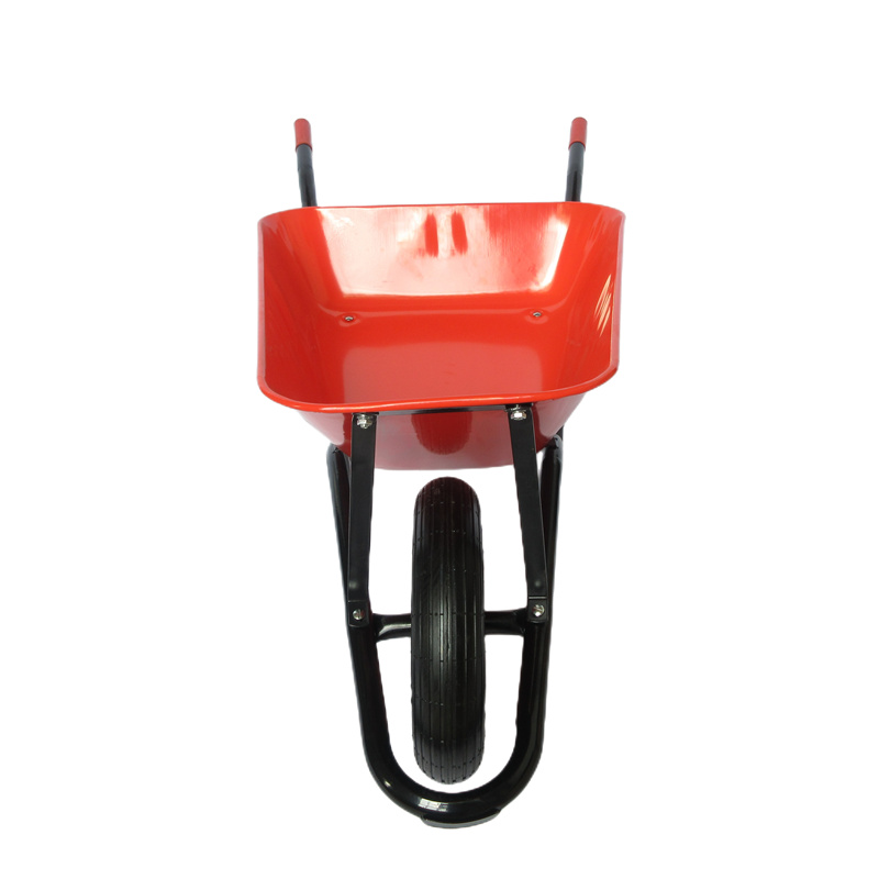 I-WB3800A 65L yangokwezifiso i-wheelbarrow izulazula endaweni embi nesondo layo elingu-14-inch pneumatic
